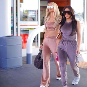 Skims Velour Set in Amethyst